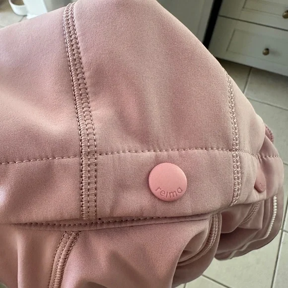 Kids Pink Raincoat with Hood - Picture 5 of 7